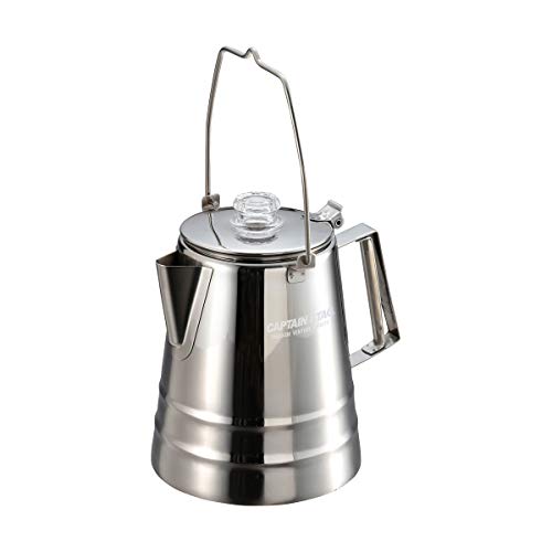 キャプテンスタッグ(CAPTAIN STAG) コーヒー ポット パーコレーター 12カップ 適正容量1.8L 18-8ステンレス製 U 送料無料|そら坊ストア