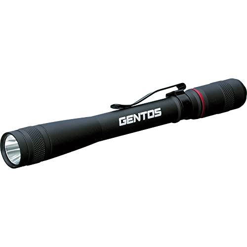 GENTOS(ジェントス) LED 懐中電灯 ペンライト 【明るさ100ルーメン/実用点灯10時間】 単4形電池2本使用 ブラック AP 送料無料