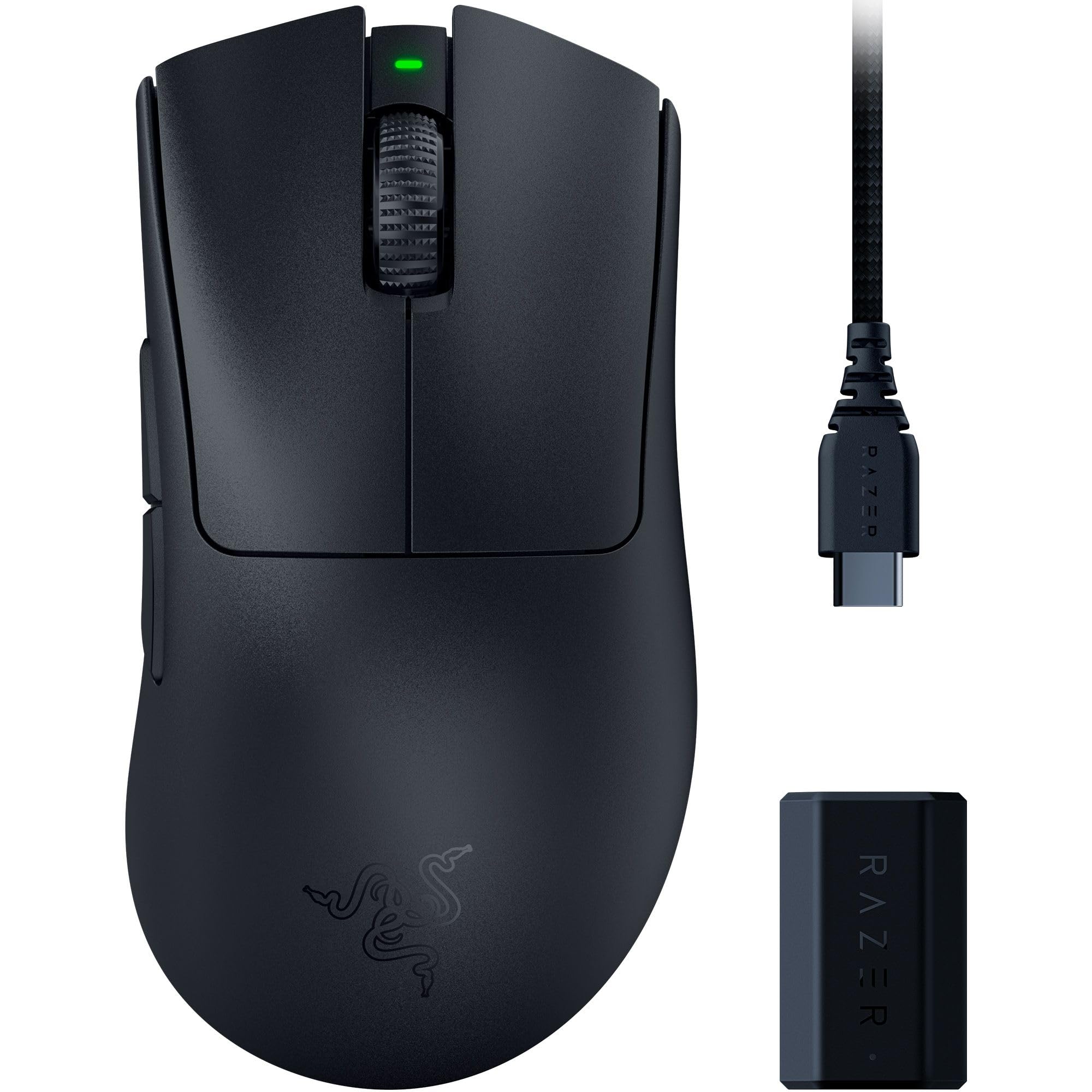 Razer レイザーDeathAdder V3 Pro + HyperPolling Wireless Dongle Bundle ゲー 貨物輸送無料