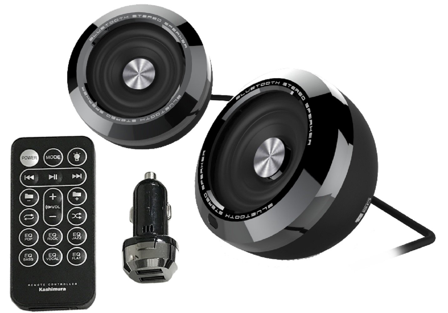 カシムラ(Kashimura) Bluetoothステレオスピーカー イコライザー機能 MP3プレーヤー付 レインボー発光機能付 カード 送料無料