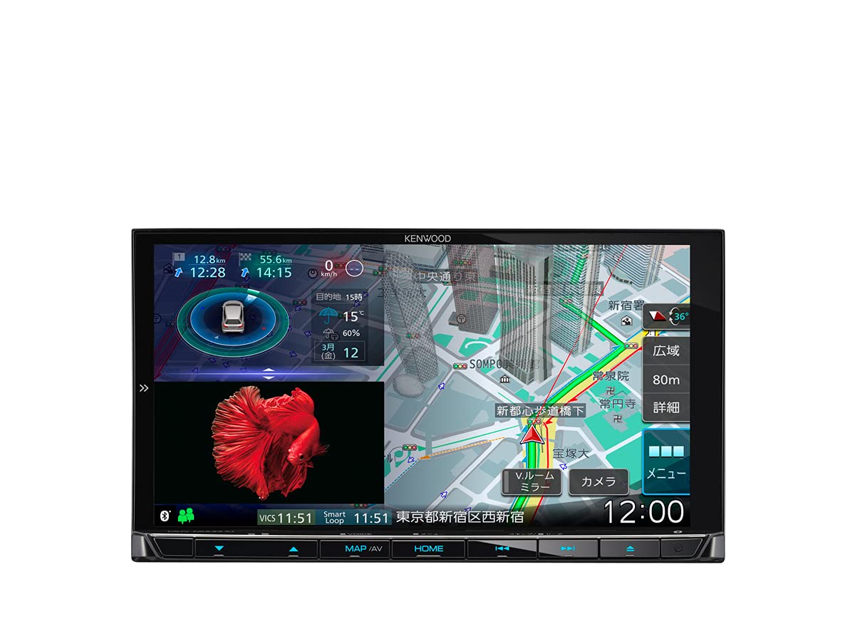 楽天市場】KENWOOD MDV-D708BT ケンウッド カーナビ 彩速ナビ フルセグ