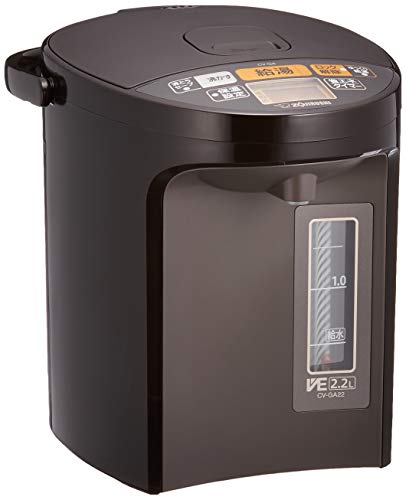 象印 電気ポット 2.2L 優湯生 省エネ ハイグレード 5段階温度設定 ブラウン CV-GA22-TA 送料無料|そら坊ストア
