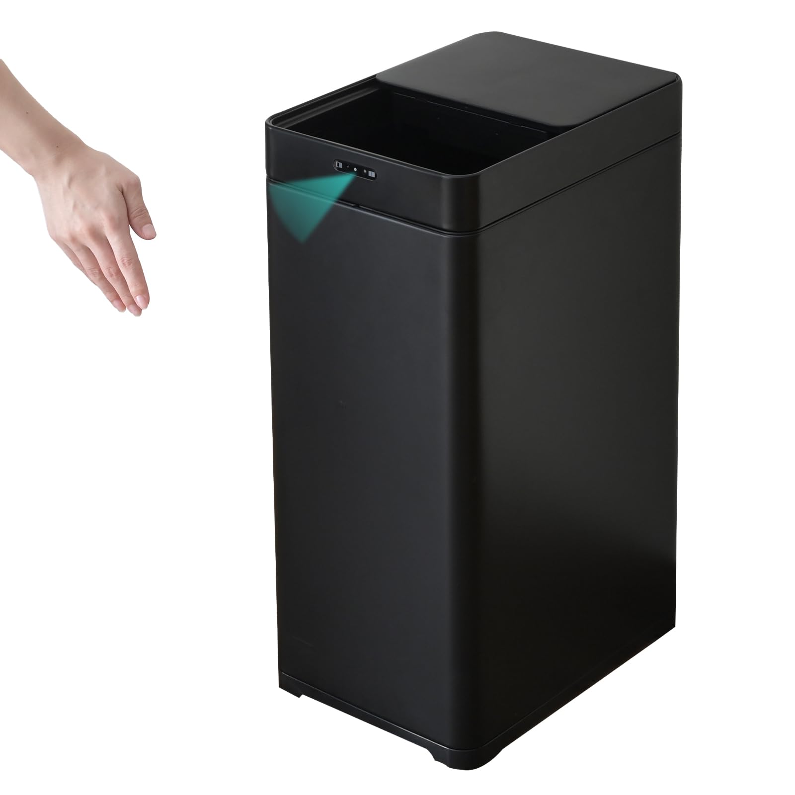 () ゴミ箱 自動 スライド開閉 スリム センサー式 42L (45Lゴミ袋対応) 幅25×奥行34×高さ61.5cm ダストボックス キッチン ふた付き 電
