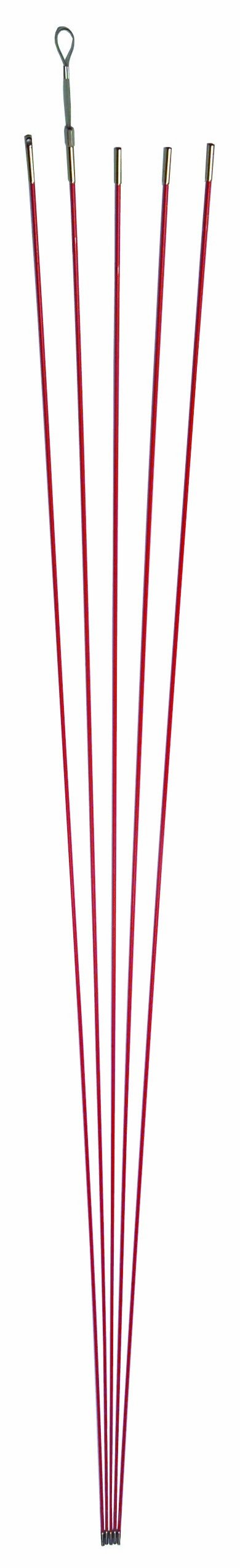 デンサン 合わせ目魚釣りはやりっ子. φm×1.8m オレンジ色 5本 有線テレビ総目録具 JF-490