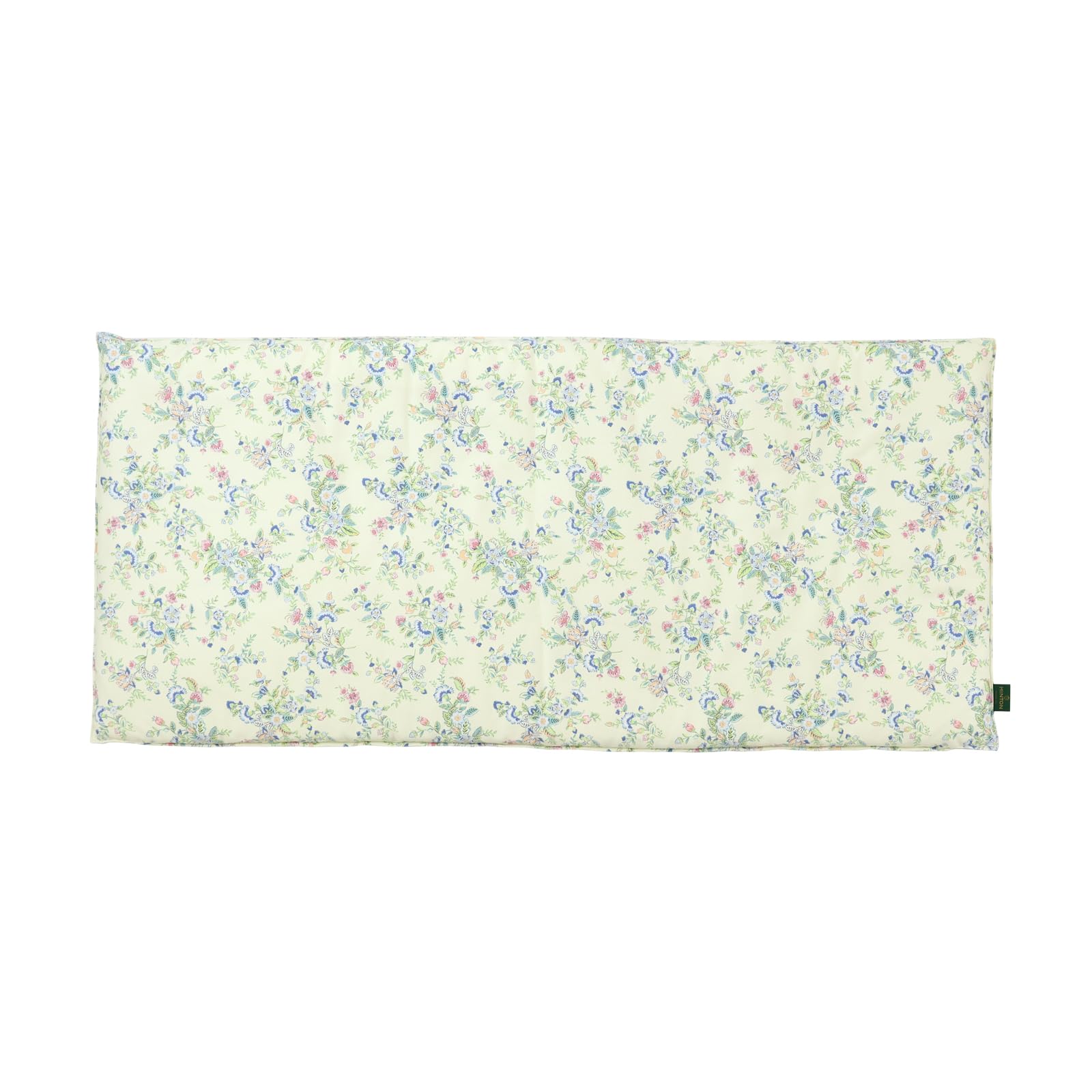 ミン米トン ロングシート ハドンフラワーパス 青味 46×100糎 LN1224 日本製