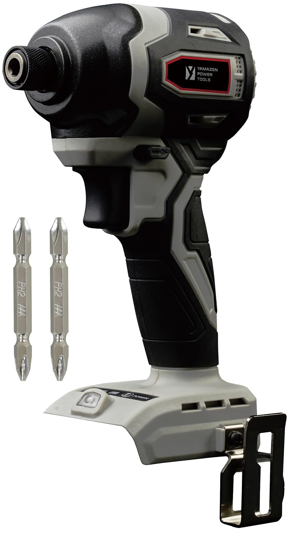 () インパクトドライバー 充電式 本体のみ(バッテリー?充電器別売) 最大締付トルク190N?m LEDライト付 YID-180 【18V共通バッテリーシ