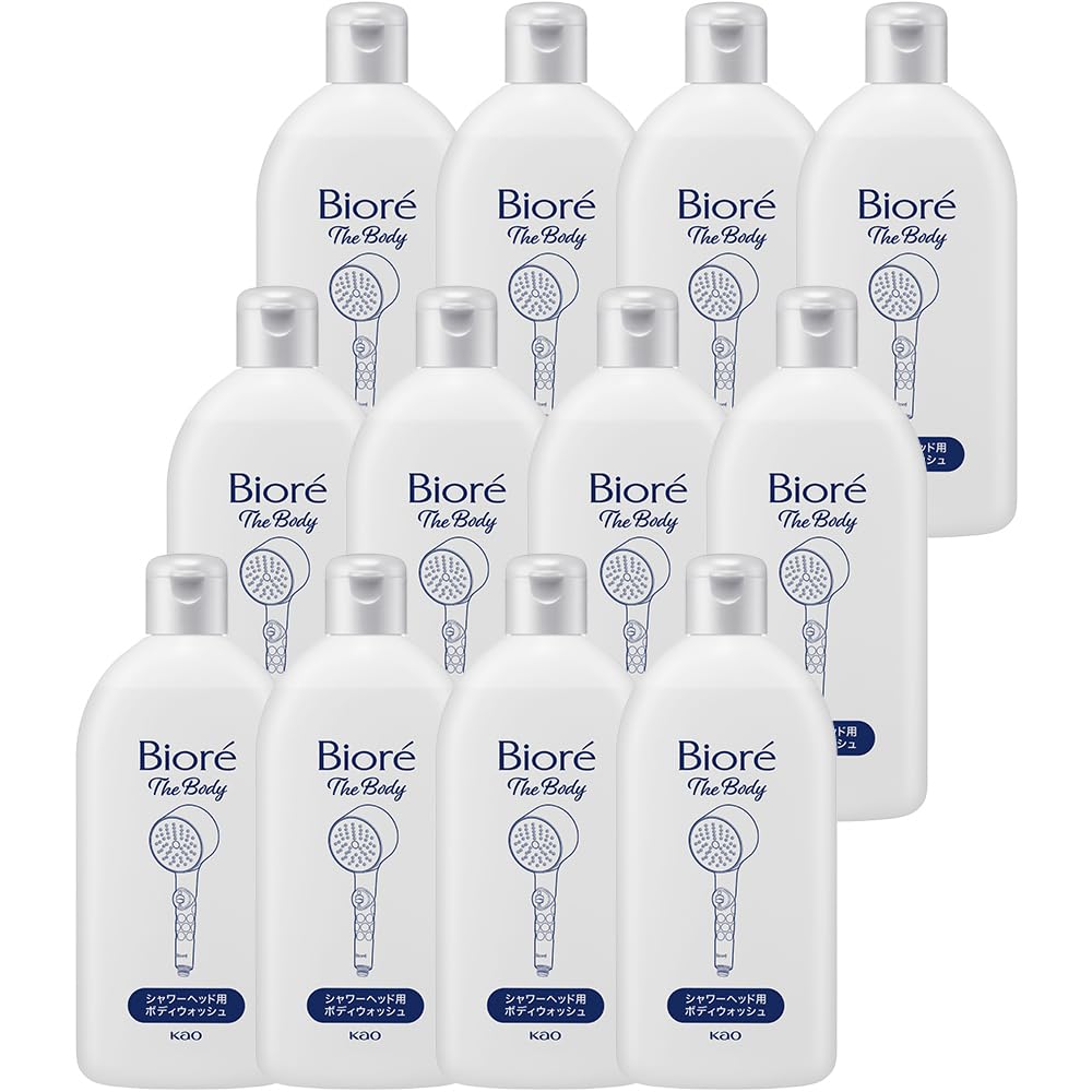 ビオレ ザボディ 泡で出てくるシャワー上端用 ボディウォッシュ 300ml×12個仕掛ける 浴びるだけ 体制洗える まさつ絶無