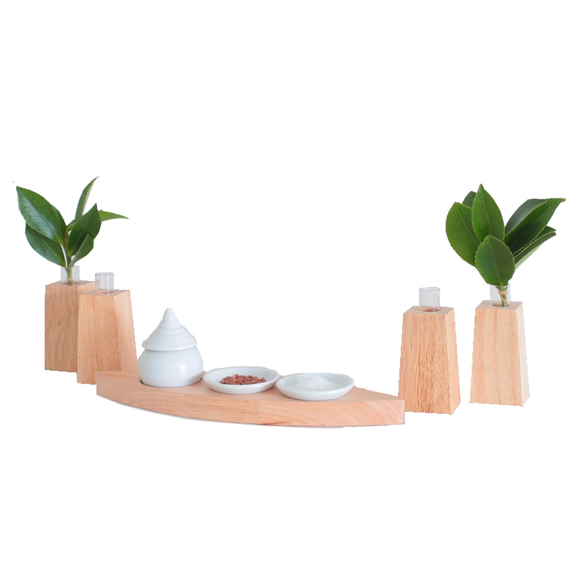 神棚の里 神棚 モダン 神具 神具膳 otus Leaf 神具セット 神具セット シンプル おしゃれ モダン神具 ラバーウッド お供え お祀り