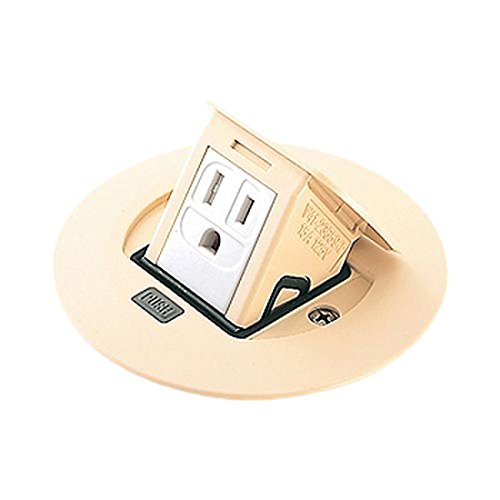 パナソニック() 型アップコン ケーブル工事用 丸型 アース付 アイボリー 2P15A 125V 1コ口 アース付 DU1102W