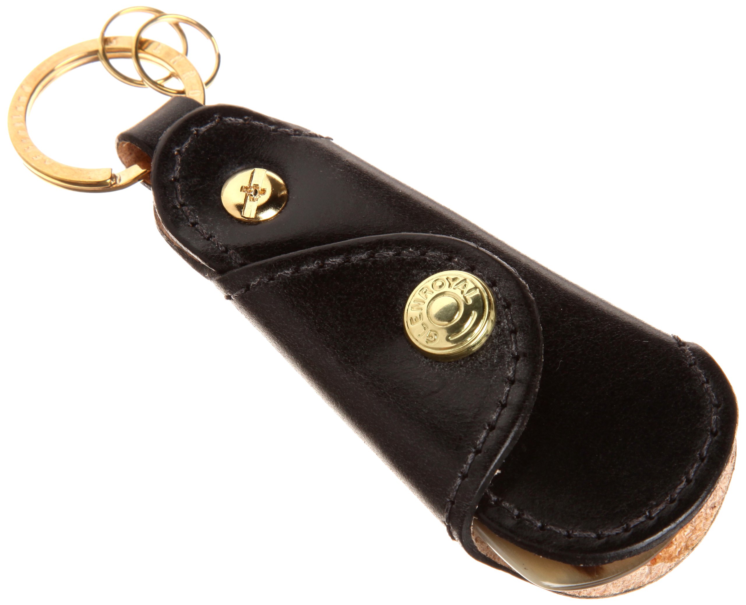 [グレンロイヤル] シューホーン KET SHOE HORN 靴べら イギリス製 ブライドルレザー(牛革) 持ち運びに便利 キーホルダー キーリング 水