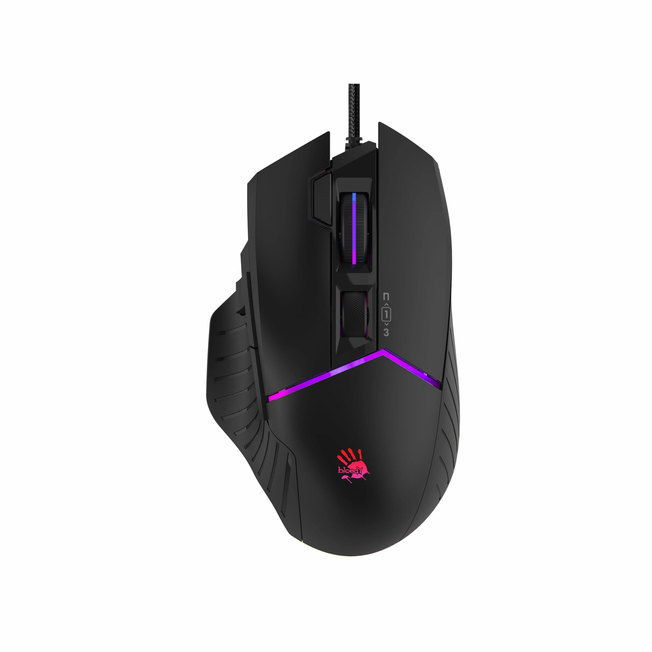 【クーポンで10％OFF！！】【送料無料】Bloody W95BR Max Extra Fire ゲーミングマウス - 12,000 CPI、BC3332-Aセンサー、2000Hzレポー