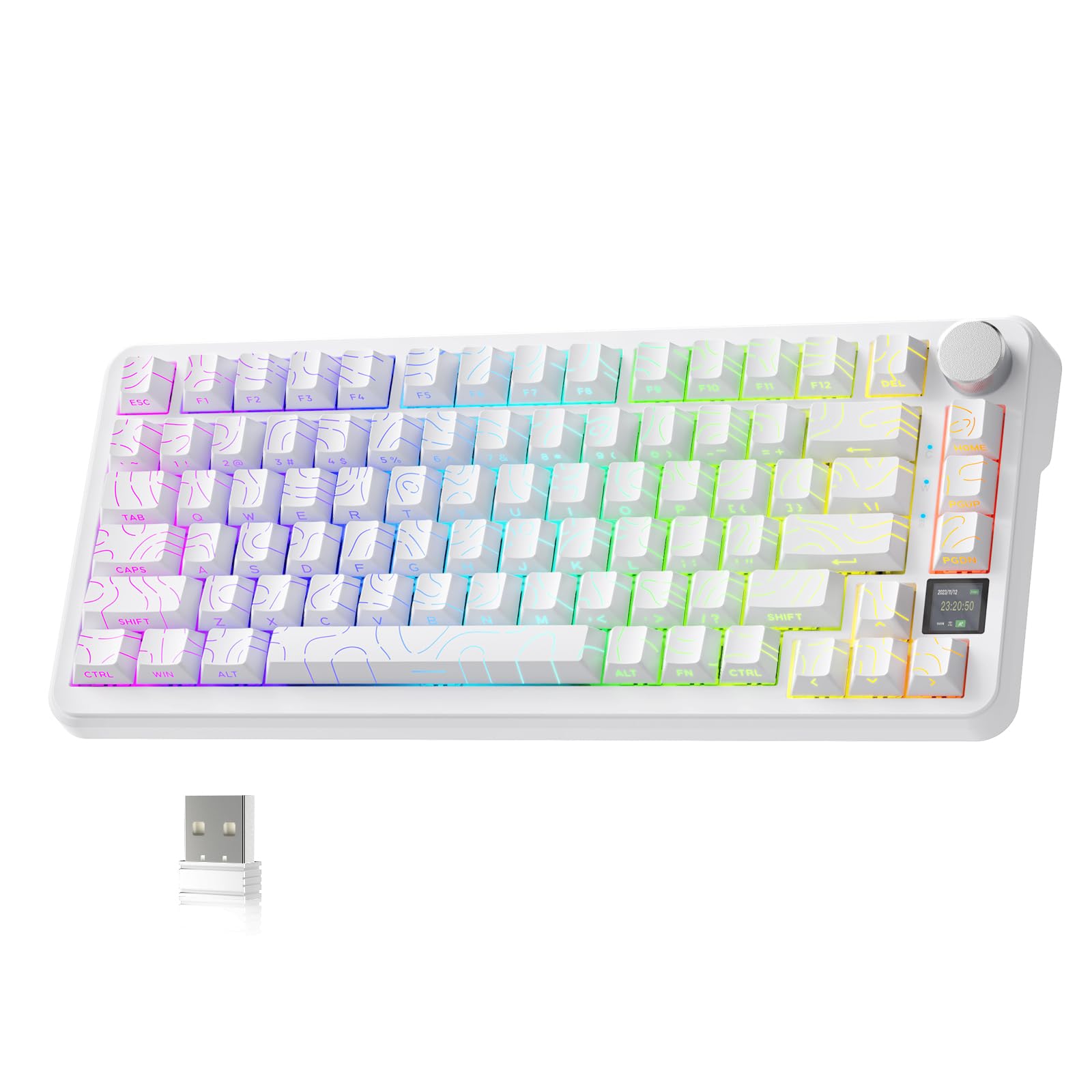 【送料無料】【10％OFFクーポン配布中】ATTACK SHARK X85Pro ゲーミングメカニカルキーボード ブルーベリースイッチ ガスケットマウント