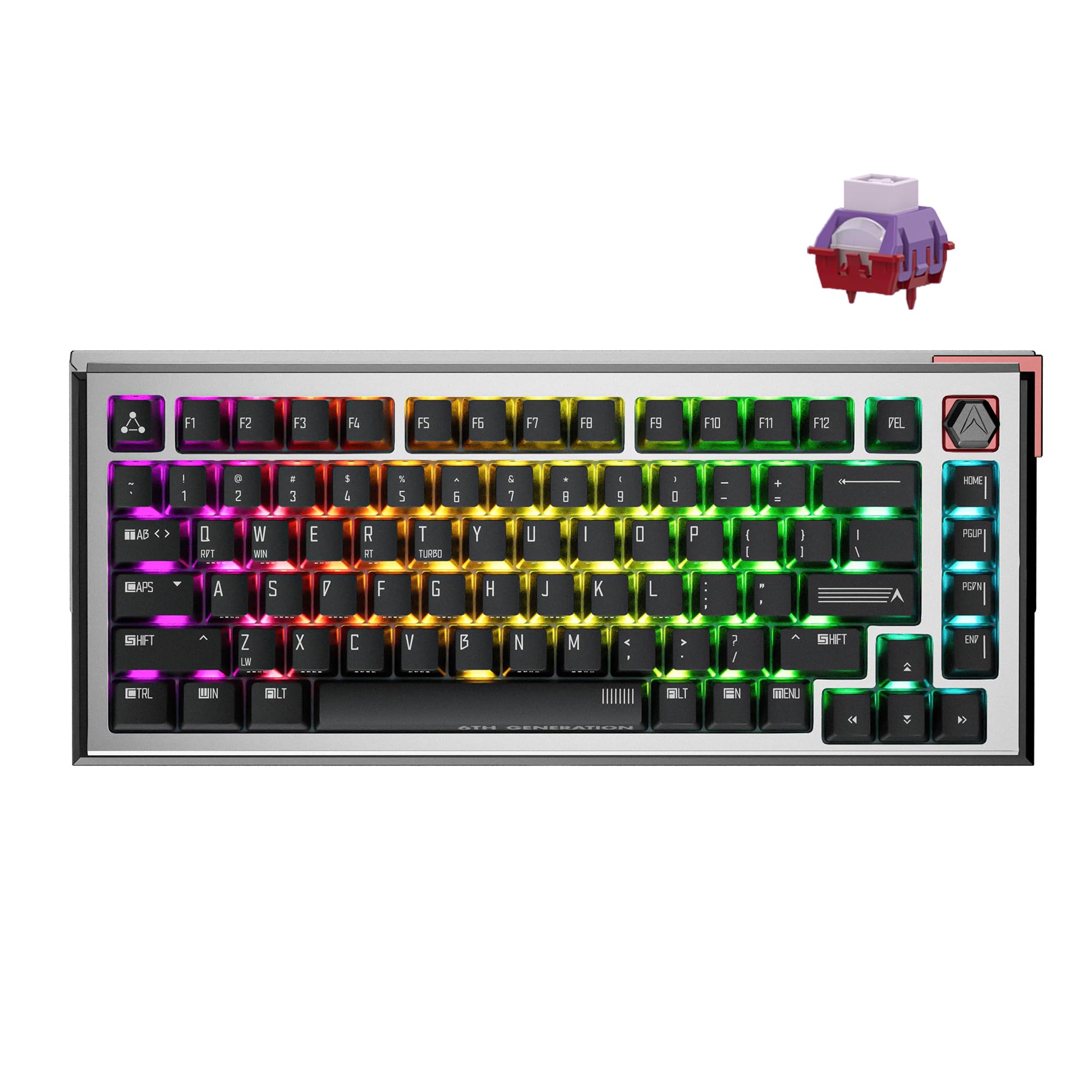 【送料無料】DrunkDeer A75 ウルトララピッドトリガーキーボード 75% eスポーツゲーミングキーボード 磁気スイッチ - 調節可能な作動 -｜空筆店