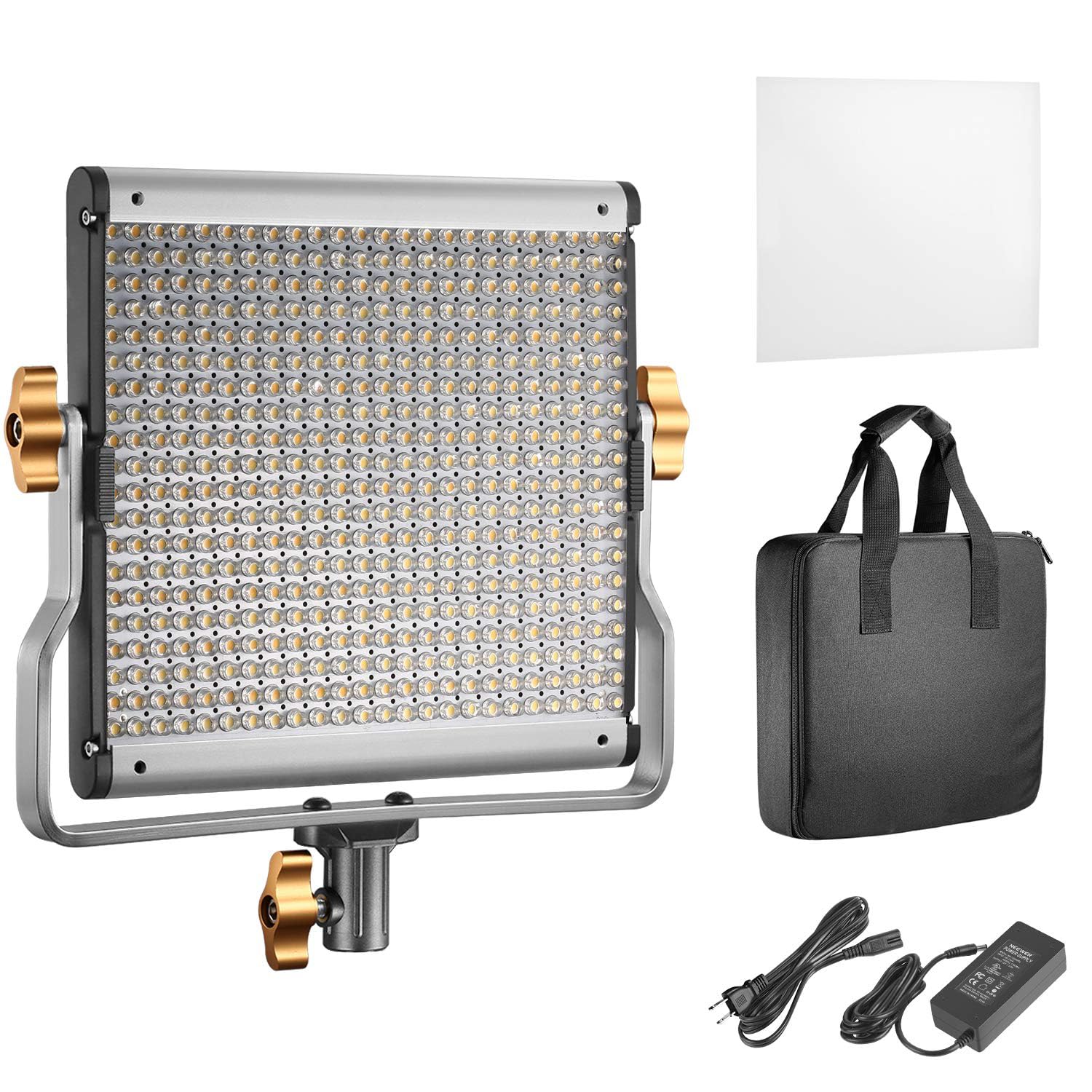 【送料無料】【10％OFFクーポン配布中】NEEWER 480 LEDビデオライト 照明撮影用パネルライト 28W 高輝度 CRI96+ 4000lux/1m 3200K-5600K