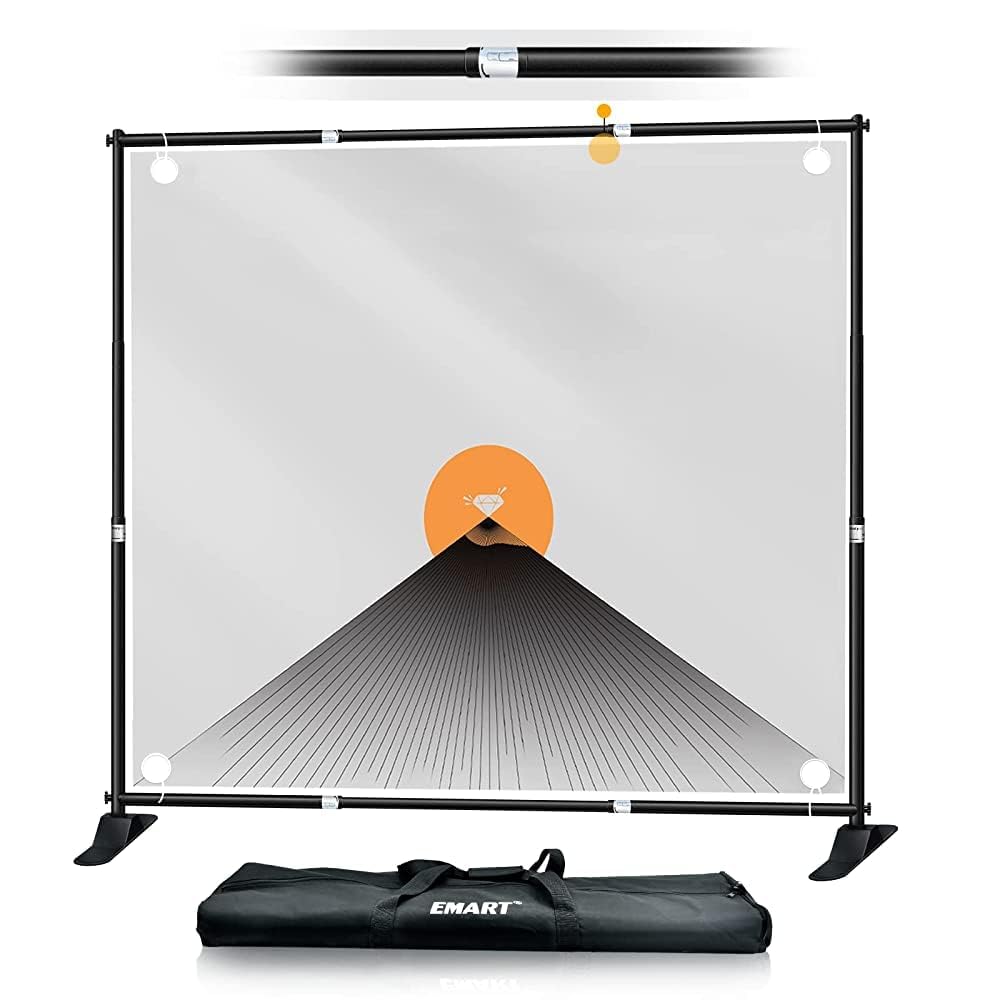 【送料無料】【10％OFFクーポン配布中】EMART 背景スタンド 背景バナースタンド 240×240cm 撮影スタンド 伸縮式 幅、高さ調節可能 合金