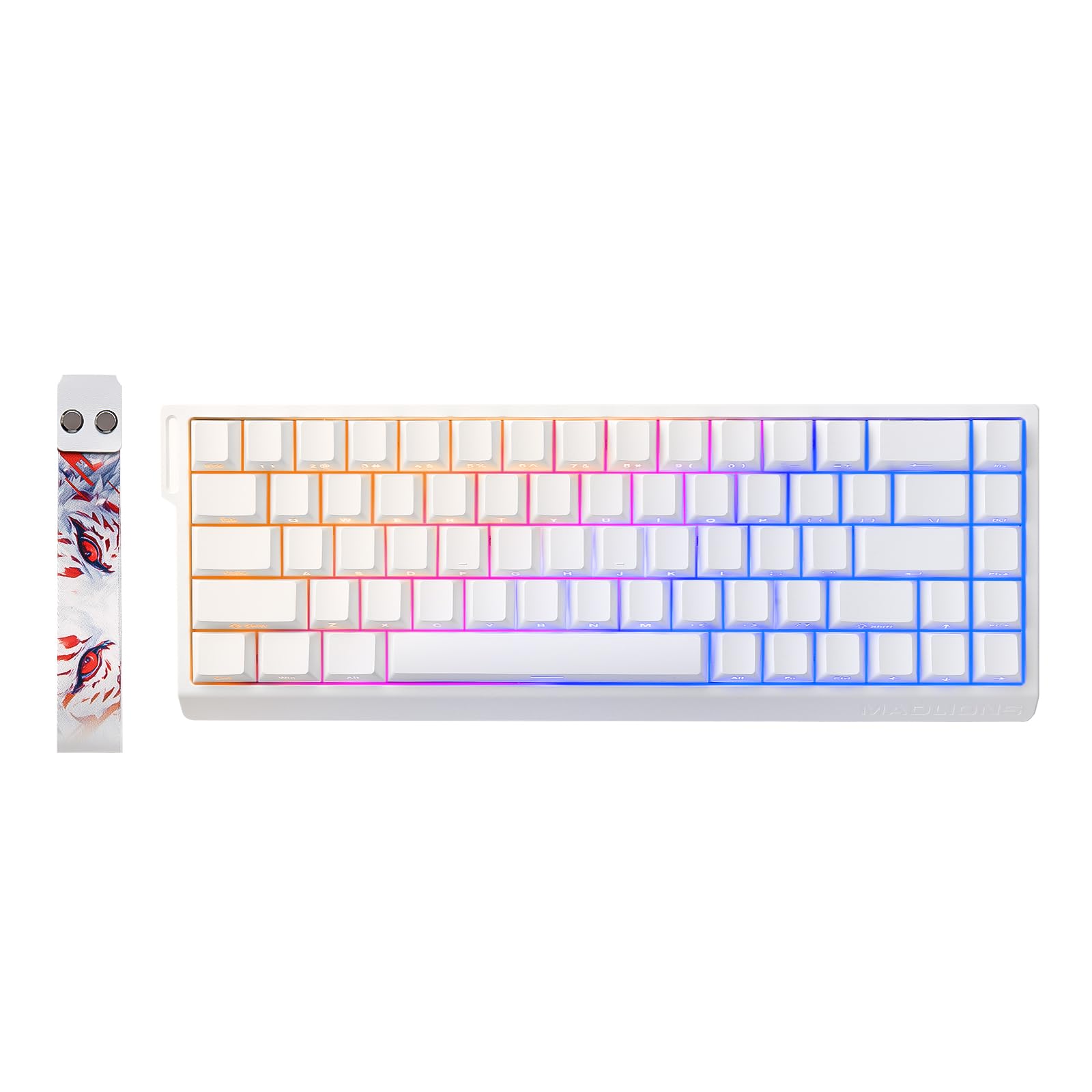 【送料無料】【10％OFFクーポン配布中】YUNZII x MADLIONS MAD68 HE 有線式 磁気スイッチ メカニカルゲーミングキーボード 60%配列 ホー