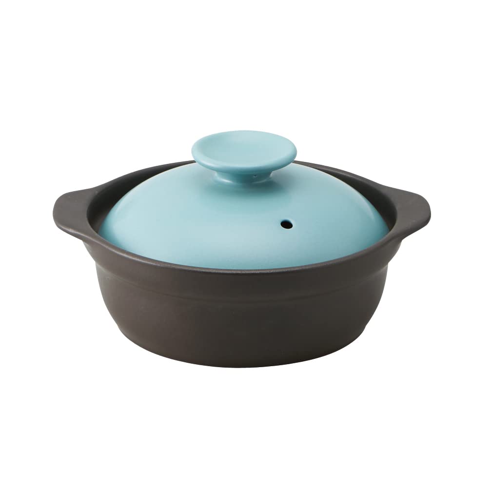 【クーポンで10%OFF!!】【送料無料】TAMAKI サーマテック一人用 IH対応 超軽量土鍋 6.5号 23cm 800ml トルコブルー T-942376