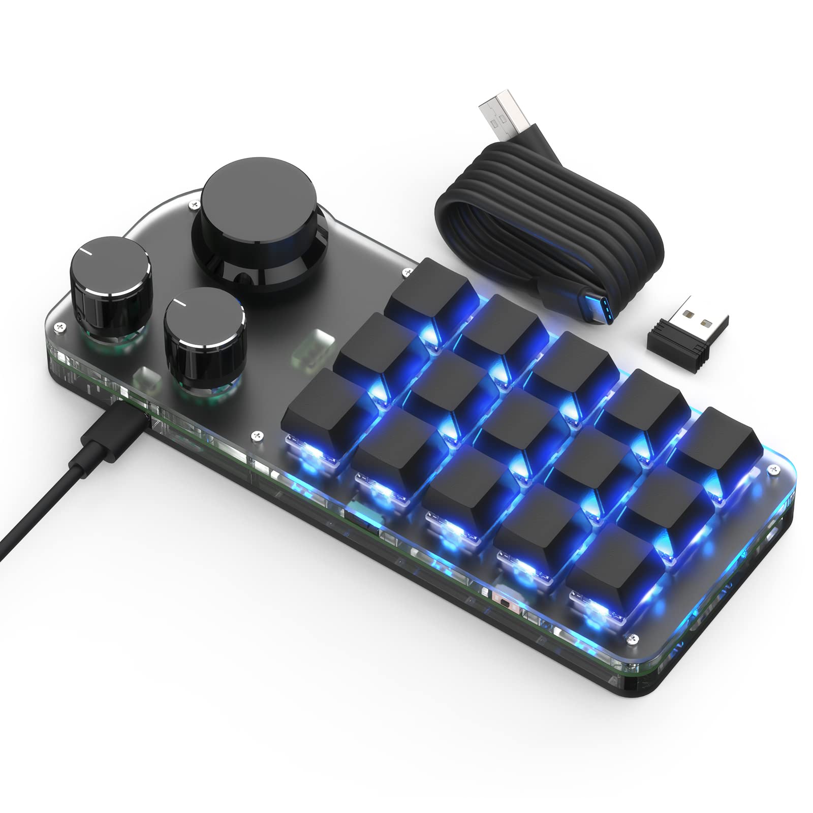 【クーポンで10％OFF！！】【送料無料】SIKAI CASE 新型番 15キー プログラマブルキーボード 2023 片手キーボード メカニカルキーボード