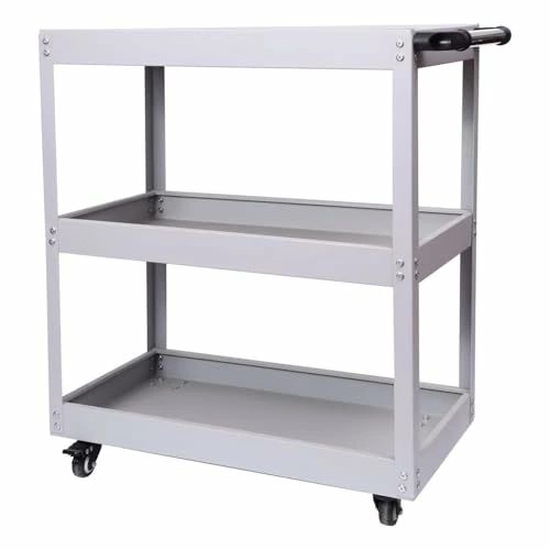 【クーポンで10％OFF！！】【送料無料】JZOOOZ ツールカート 3段 台車 工具入れ 移動 工具台車 【サイズ：65.5x36x78.5CM、カラー：グレ