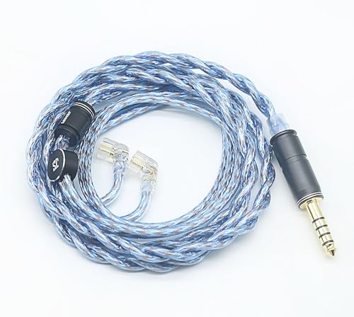 【クーポンで10％OFF！！】【送料無料】【JSHiFi-VENUS】QDC4.4mmリケーブル 銀メッキと古河銅&金銀銅同軸線材 4.4mmイヤホンアップグレ