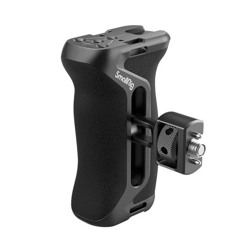【クーポンで10％OFF！！】【送料無料】SmallRig カメラ用 サイドハンドル 1/4インチ 3/8インチ 位置決めネジ付き 伸縮性取り付けポイン