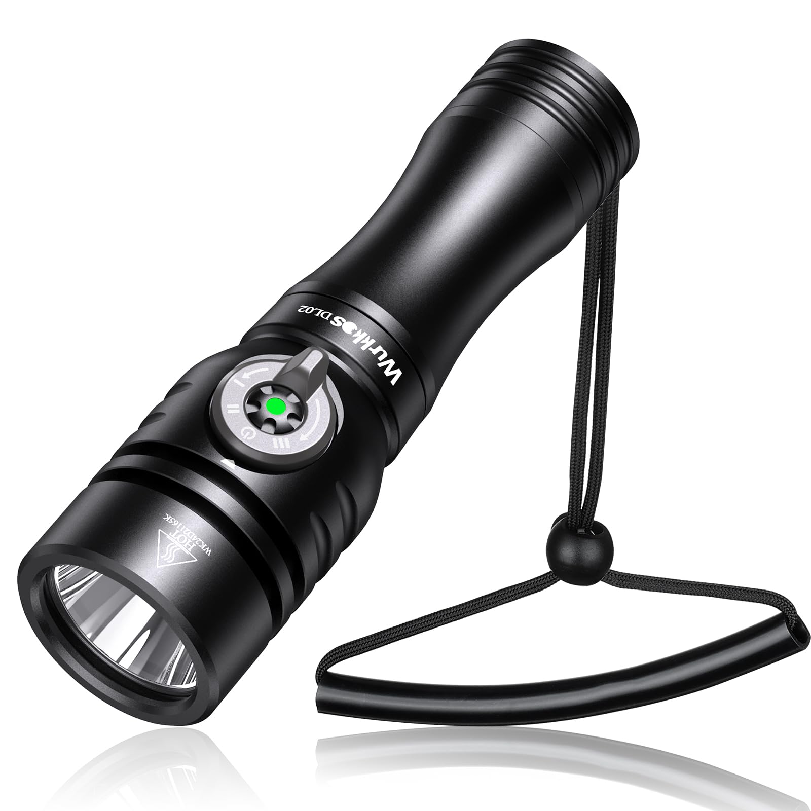 【クーポンで10％OFF】【送料無料】Wurkkos DL02 ダイビングライト IPX8 水中100メートル潜り使用 LED水中ライト 3000ルーメン 高輝度 4