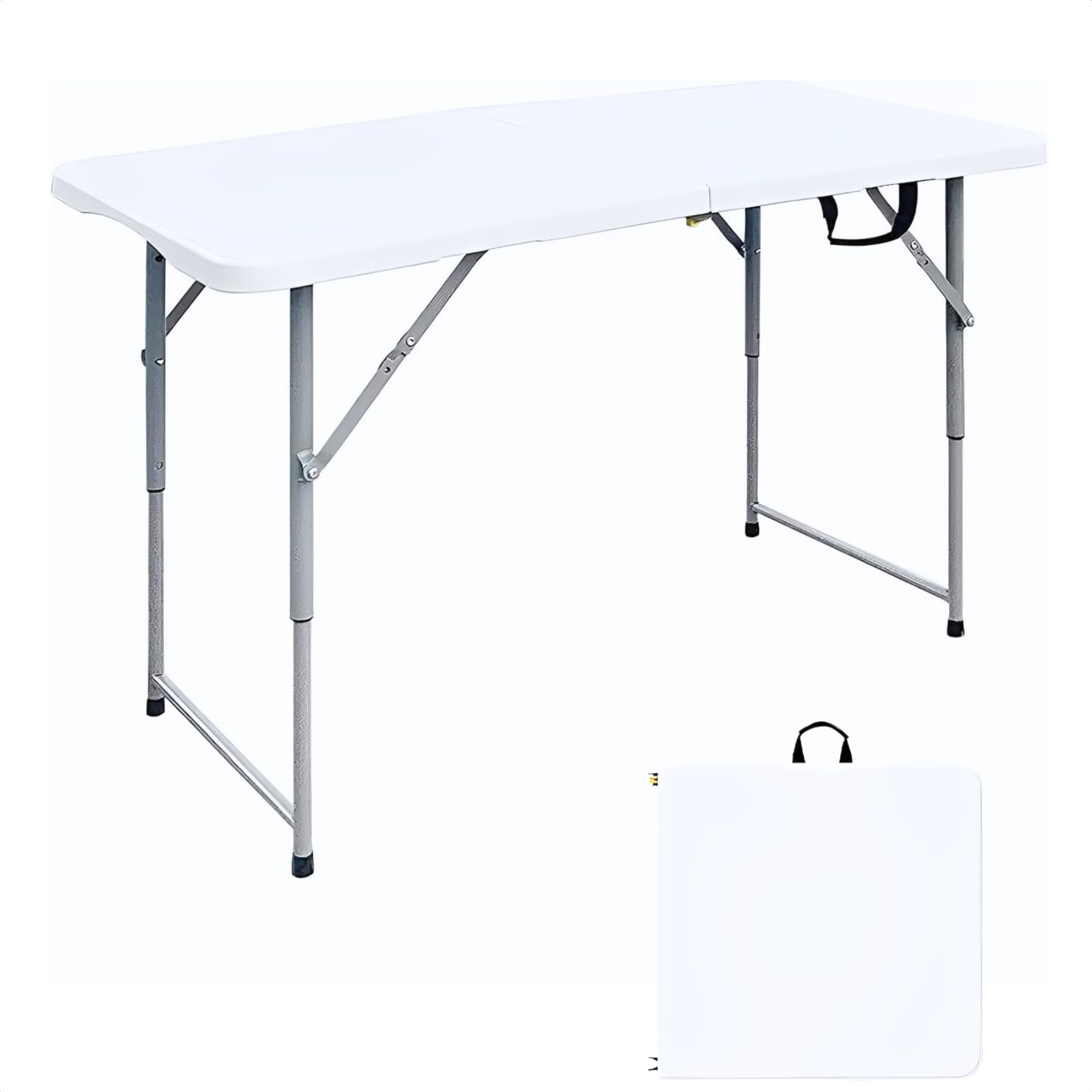 作業台 ワークテーブル 折りたたみ 幅120cm×奥行60cm×高さ48~74cm 3段階調整 軽量 アウトドアテーブル 屋外 屋内 兼用