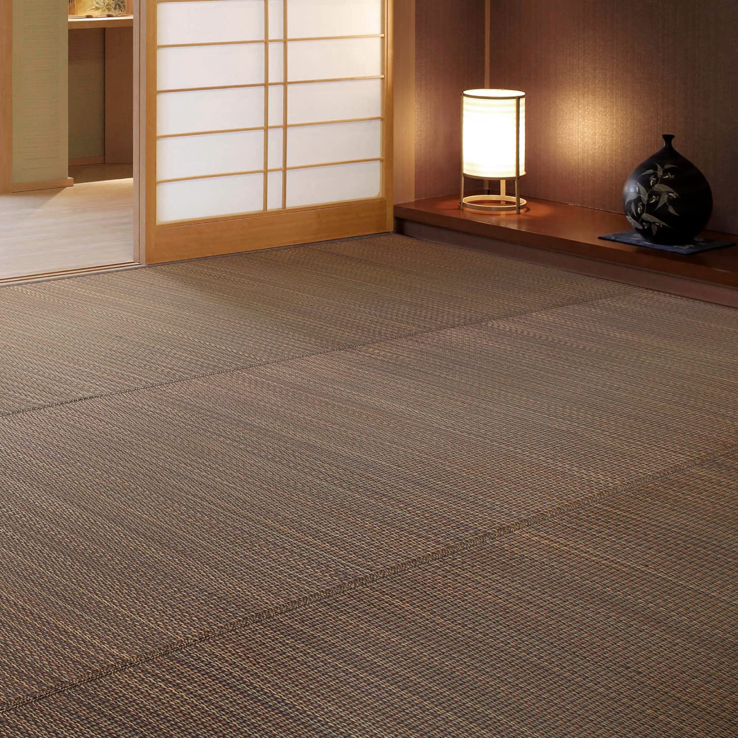 い草 花ござ ラグ 「南風」 江戸間 6畳 81847560