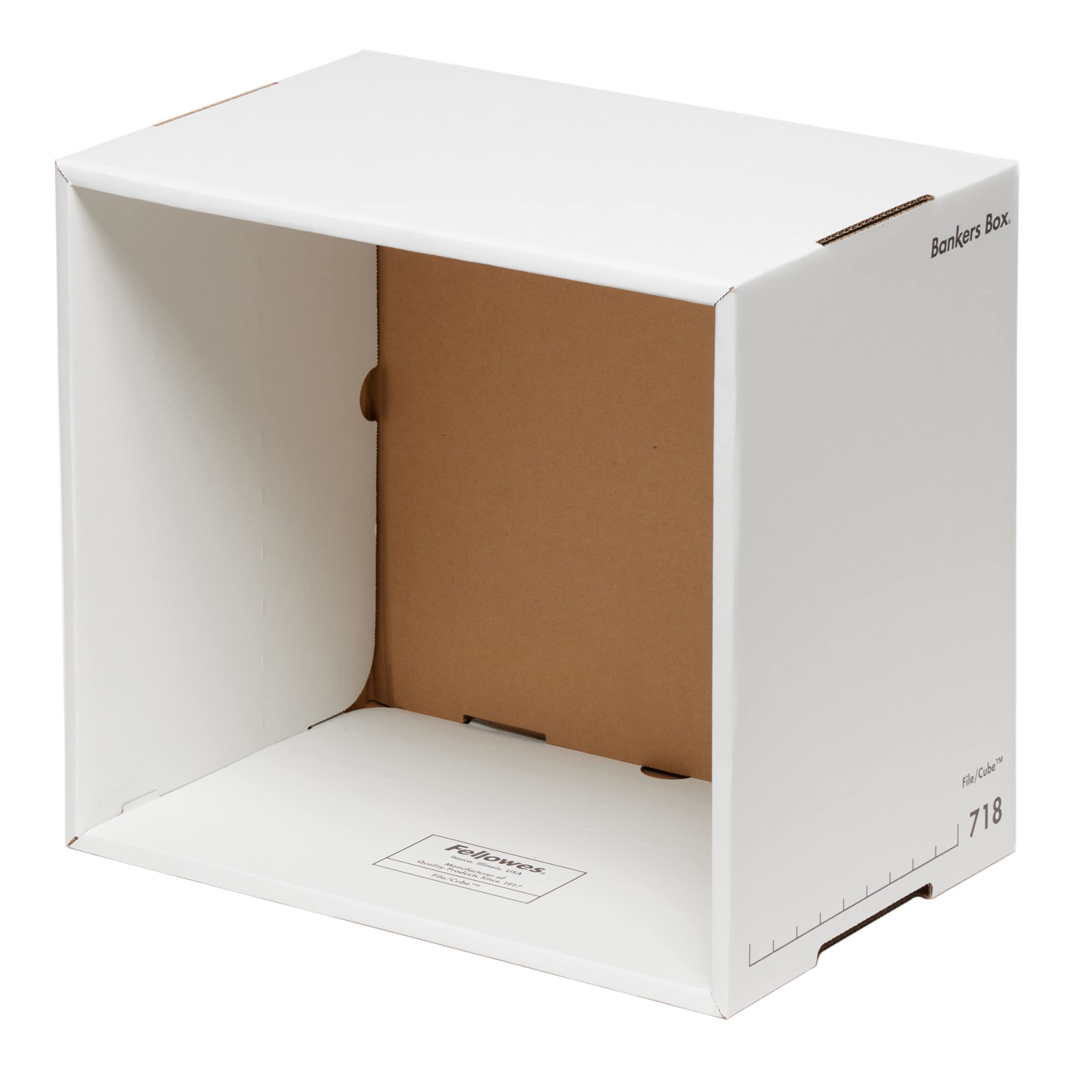 フェローズ ファイルキューブ 718 白/黒 2個1セット 208s専用ラック 2010101 バンカーズボックス シリーズ｜空筆店