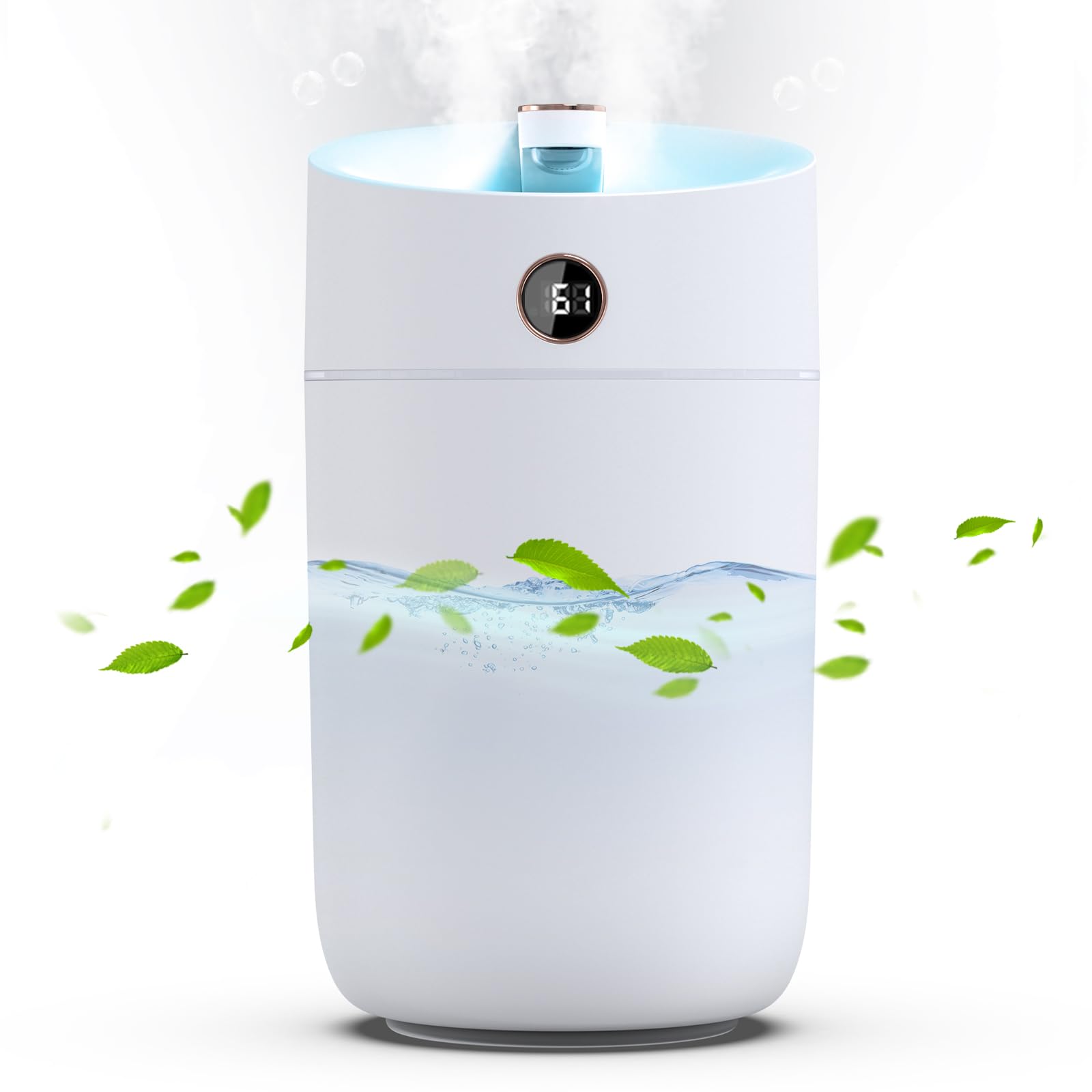 【2025発売新モデル】加湿器 卓上 大容量 超音波式 3000ML大容量タンク アロマ対応 Type-C給電式 3段階ミスト量 静音設計 省エネ
