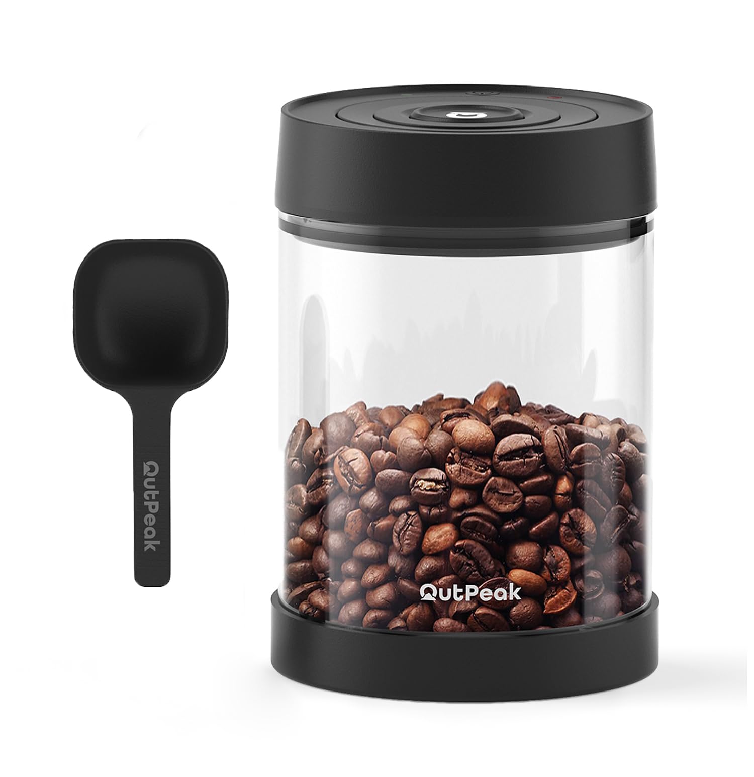 2025 自動真空コーヒーキャニスター 0.75L 8.5オンスコーヒー豆用 ワンボタン操作 小さな密閉コーヒーキャニ
