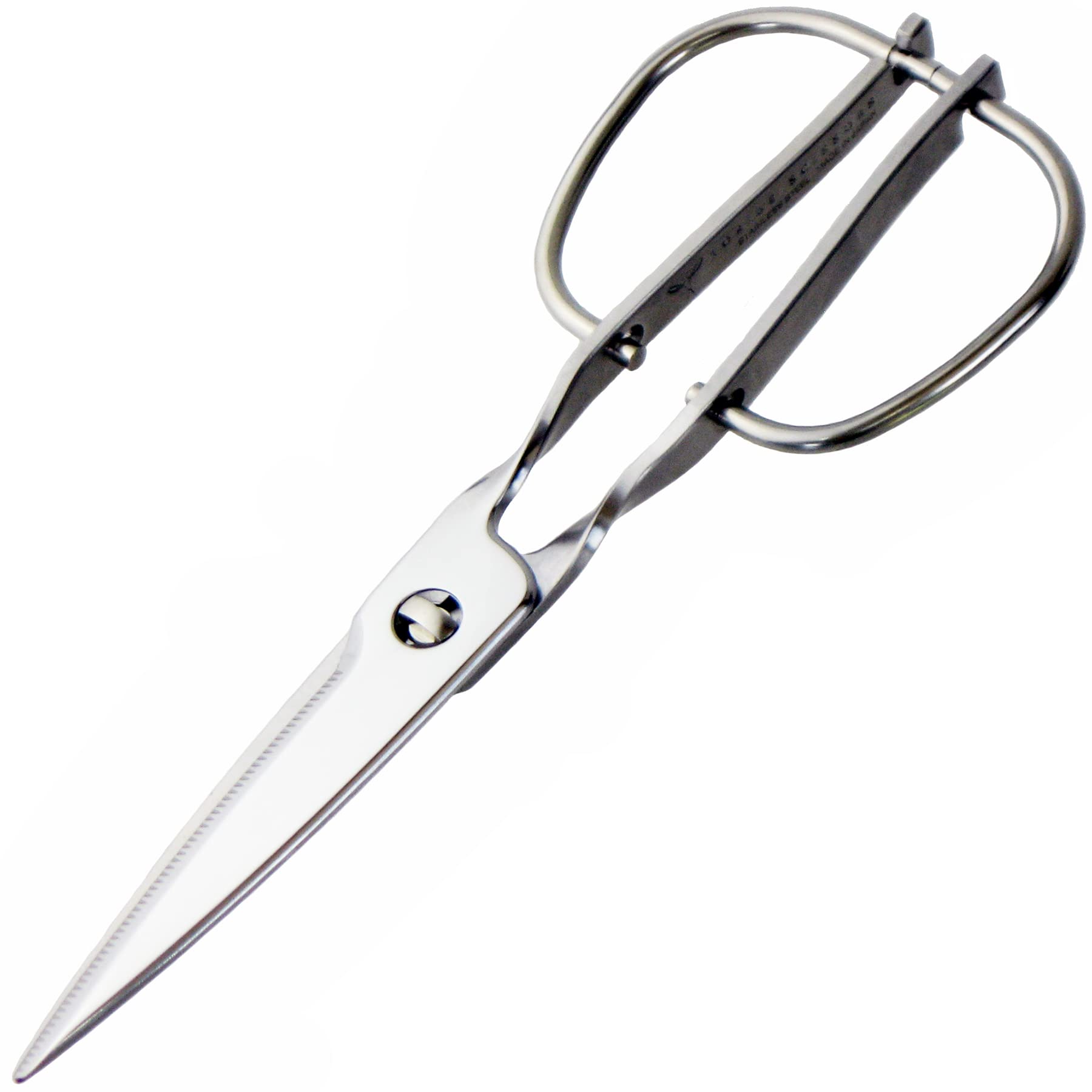 ナガオ キッチンバサミ キッチンスパッター 鏡面仕上げ 20.3cm オールステンレス 食洗機対応 分解して洗える 日本製|空筆店