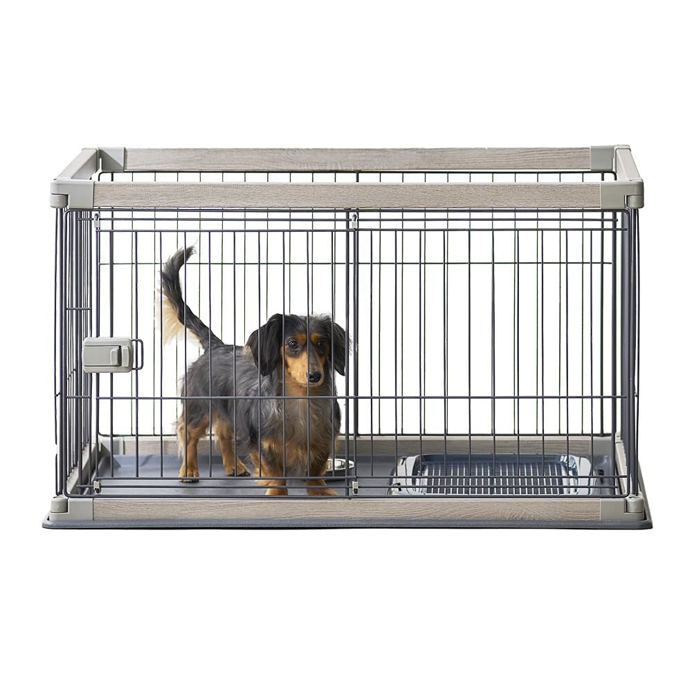犬 精神的な統合飾り気の無い 倶楽部 ウッディサークル 置き目印字機 しろがね色 小型犬用 幅97.5×奥ぶかさ66.5×高さ55.5糎 PWSR-960LV