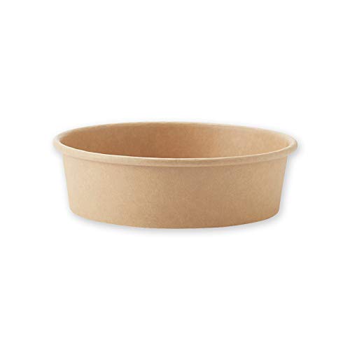 【ケース販売】シモジマ ヘイコ― 食品容器 未晒フードカップ 浅500ml 004500009 1ケース(25個入×20袋 合計500個)