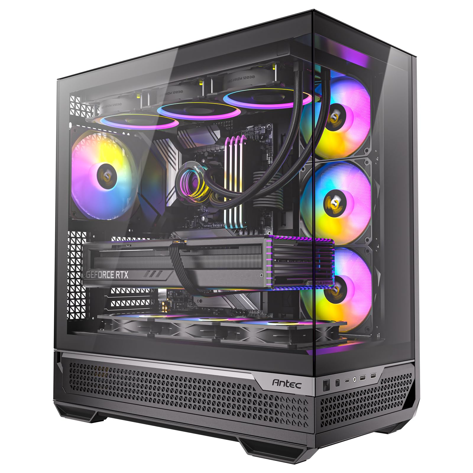 強化ガラスパネル搭載 冷却型ミドルタワーPCケース