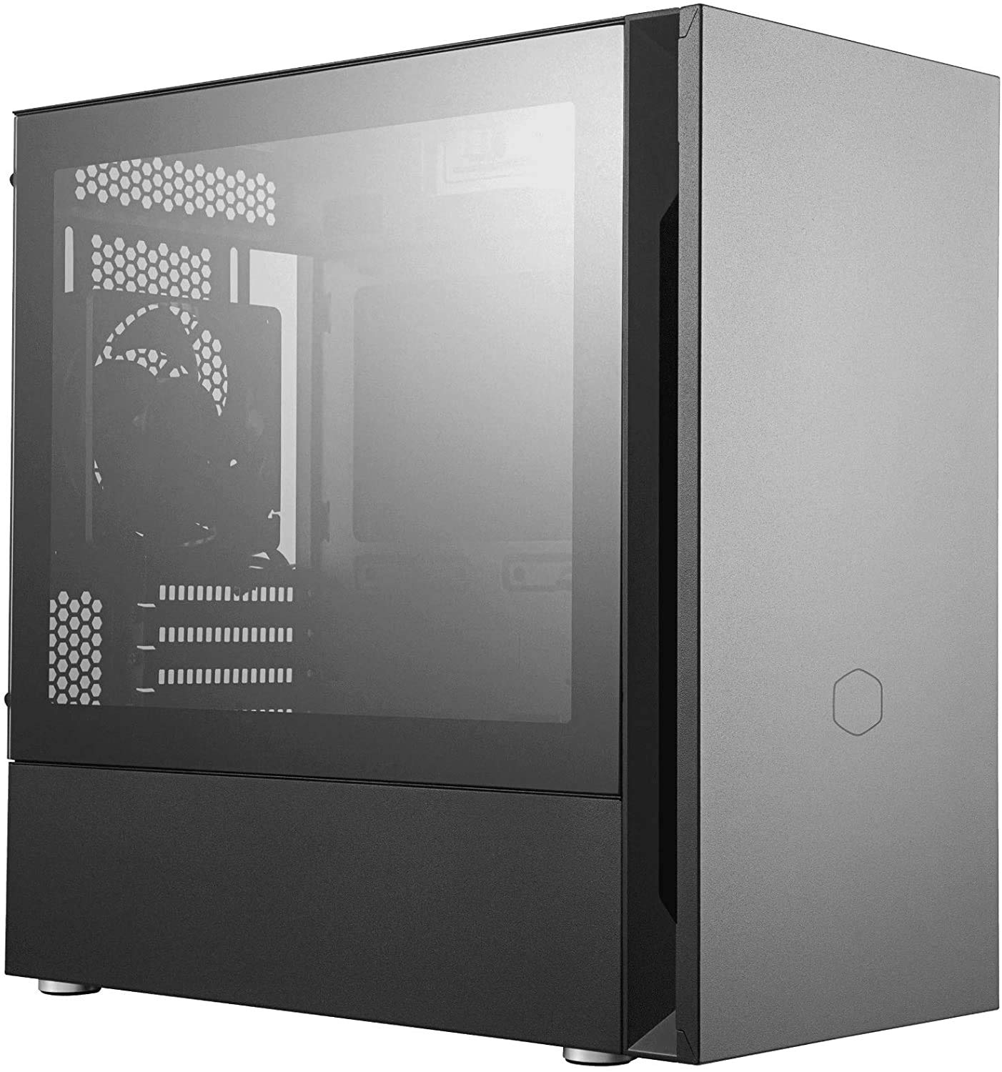 静音型 ミニタワー PCケース [強化ガラスモデル] CS7619 MCS-S400-KG5N-S00
