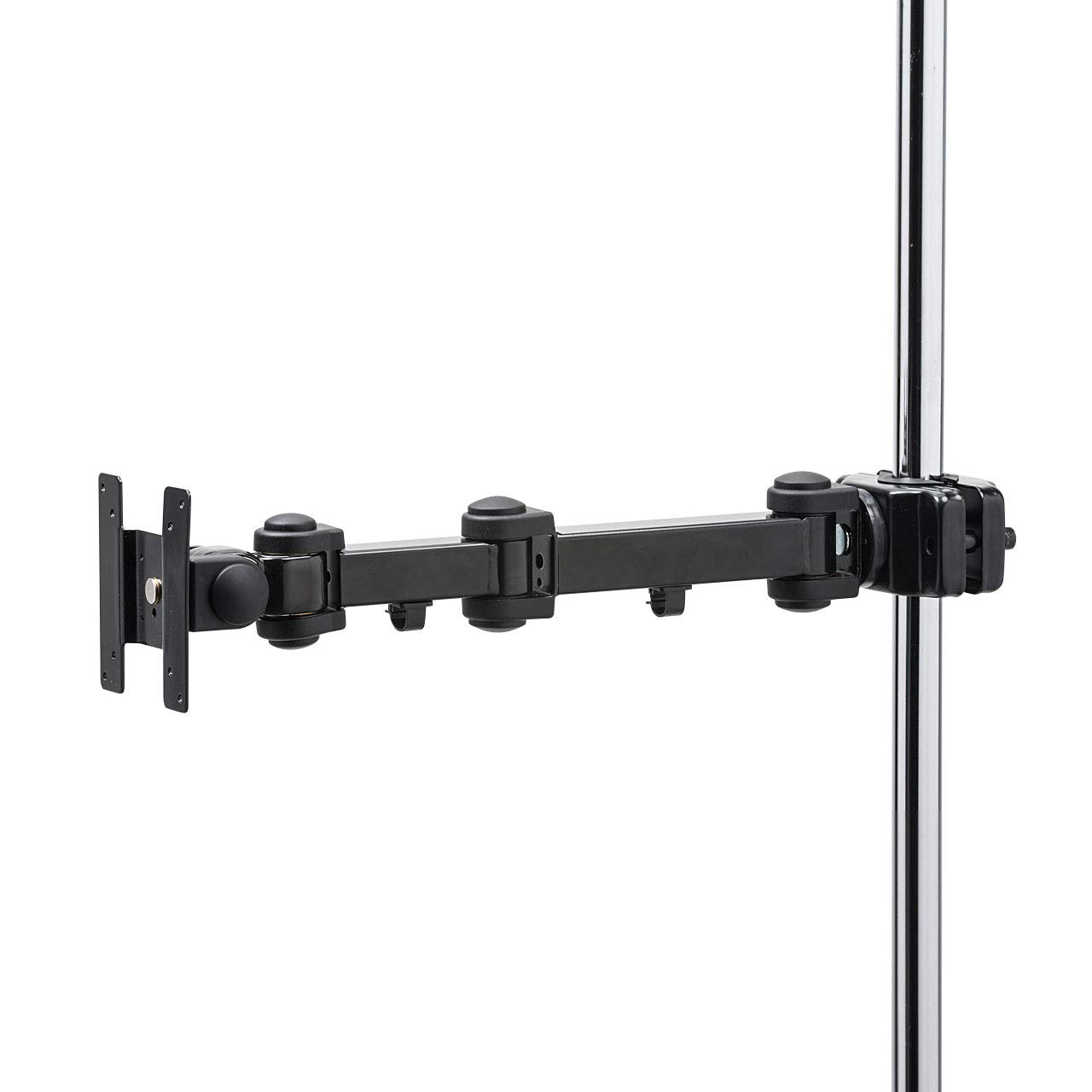 モニターアーム 支柱取付け 高耐荷重タイプ(20kg) ブラック CR-LA358