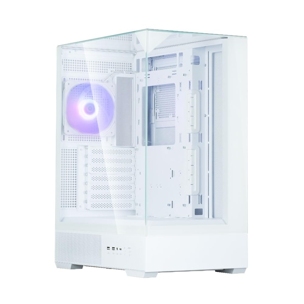 ピラーレスデザイン ATX ミドルタワー型PCケース ホワイト P40 PRISM WHITE CS9179