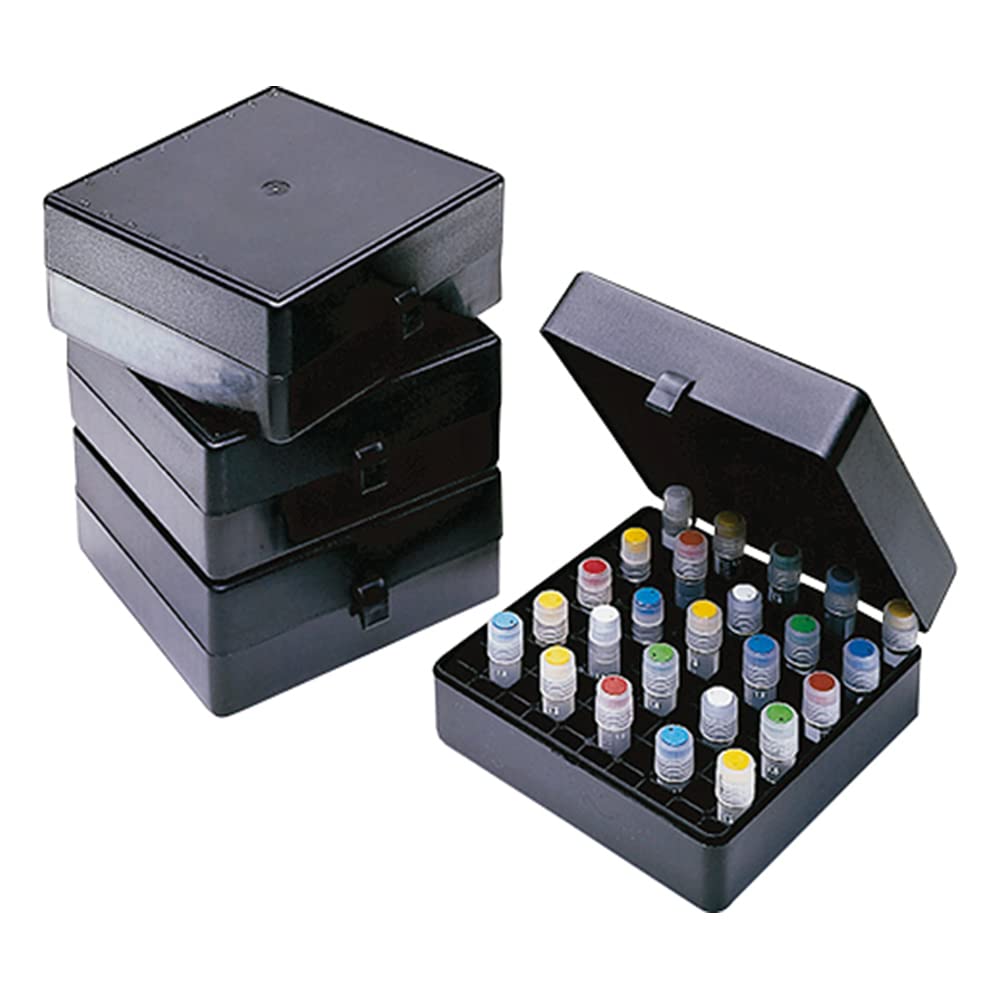 アズワン 遮光プラスチッククライオボックス R3121 100本収納 5個入 /3-6297-01