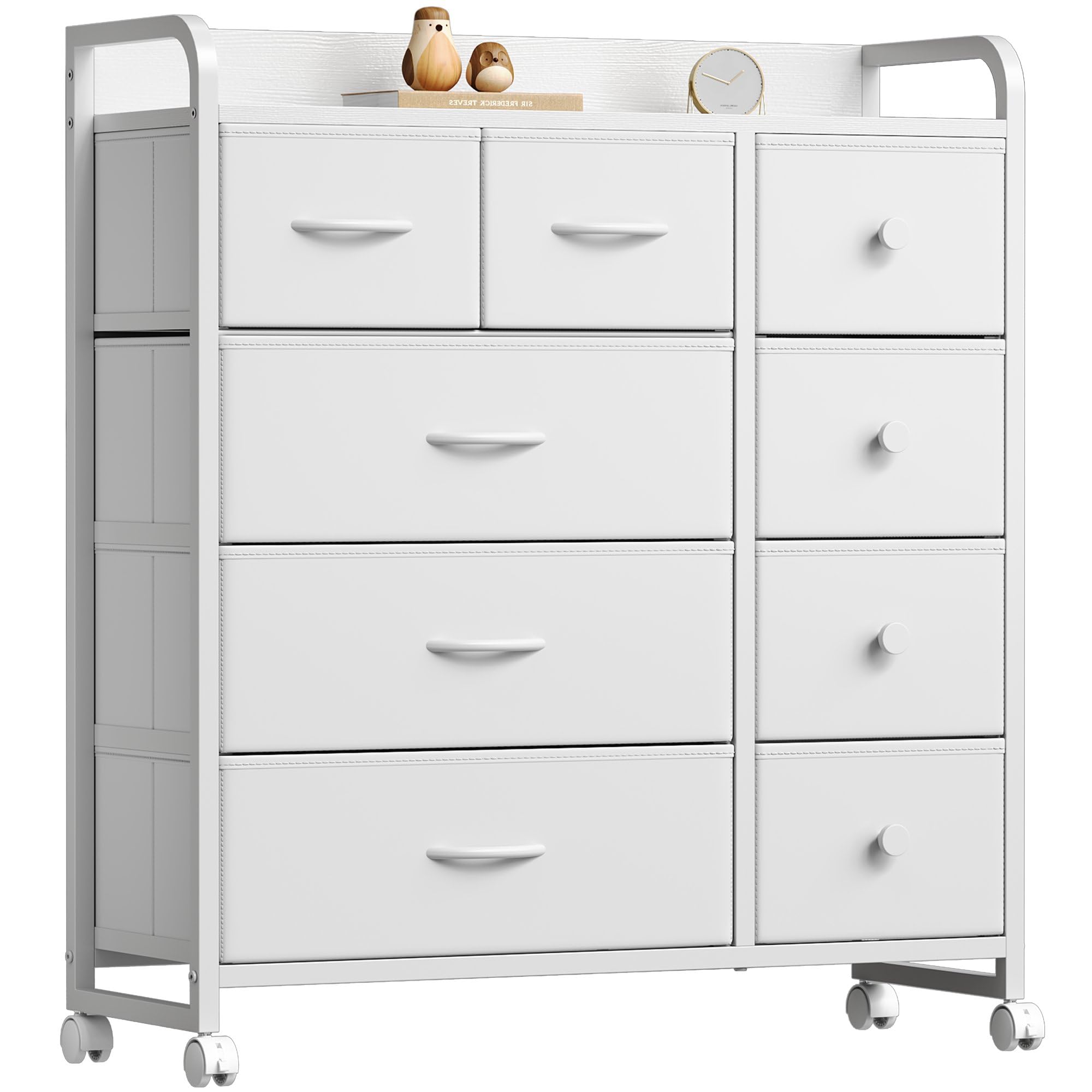 楽天市場】Yem タンス チェスト 4段9杯 収納 おしゃれ キャスター付き