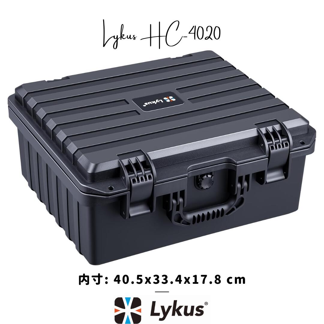 Lykus HC-3810 防水ケース 内寸:38x28x13.5cm Lykus HC-3810 HC-3810 防水ハードケース 内寸:38x28x13.5cm