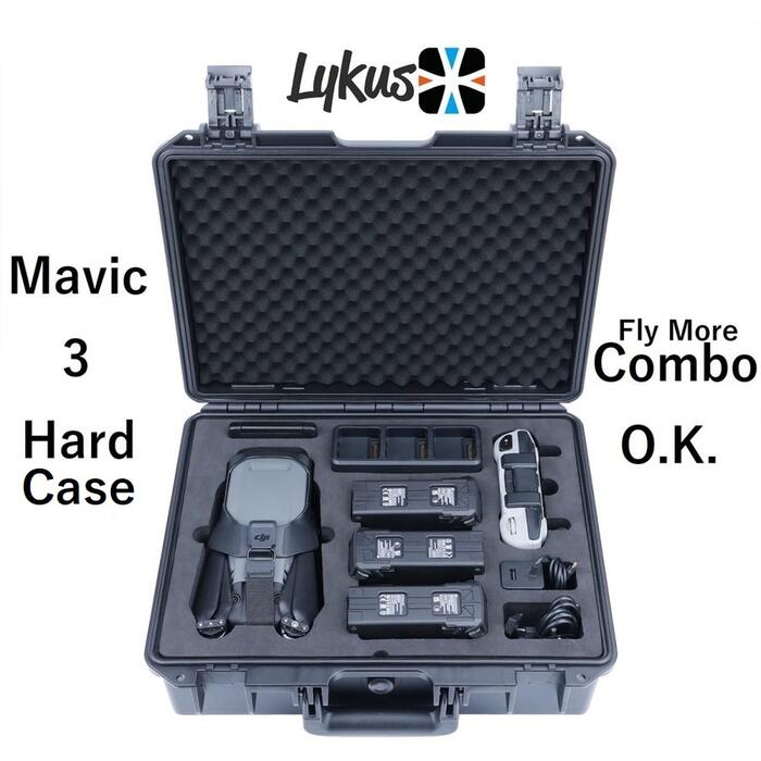 マビック 3 ハードケース Lykus ライカス 79％以上節約 Mavic SGS認証 防塵仕様 コンボハードケース DCP-MA310 IP67級防水 は自分にプチご褒美を MicroSDカードケースのおまけ付き