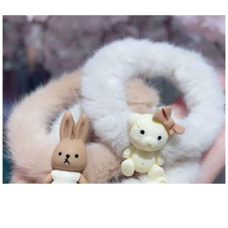 通販 うさぎとくまのふわモコシュシュ Qdtek Vn