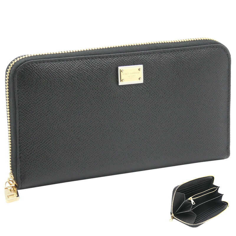 DOLCE & GABBANA DGロコフレンチフラッフ財布 BI3276AG081 80999 DOLCE&GABBANA ドルチェ＆ガッバーナ DGロゴ フレンチフラップ
