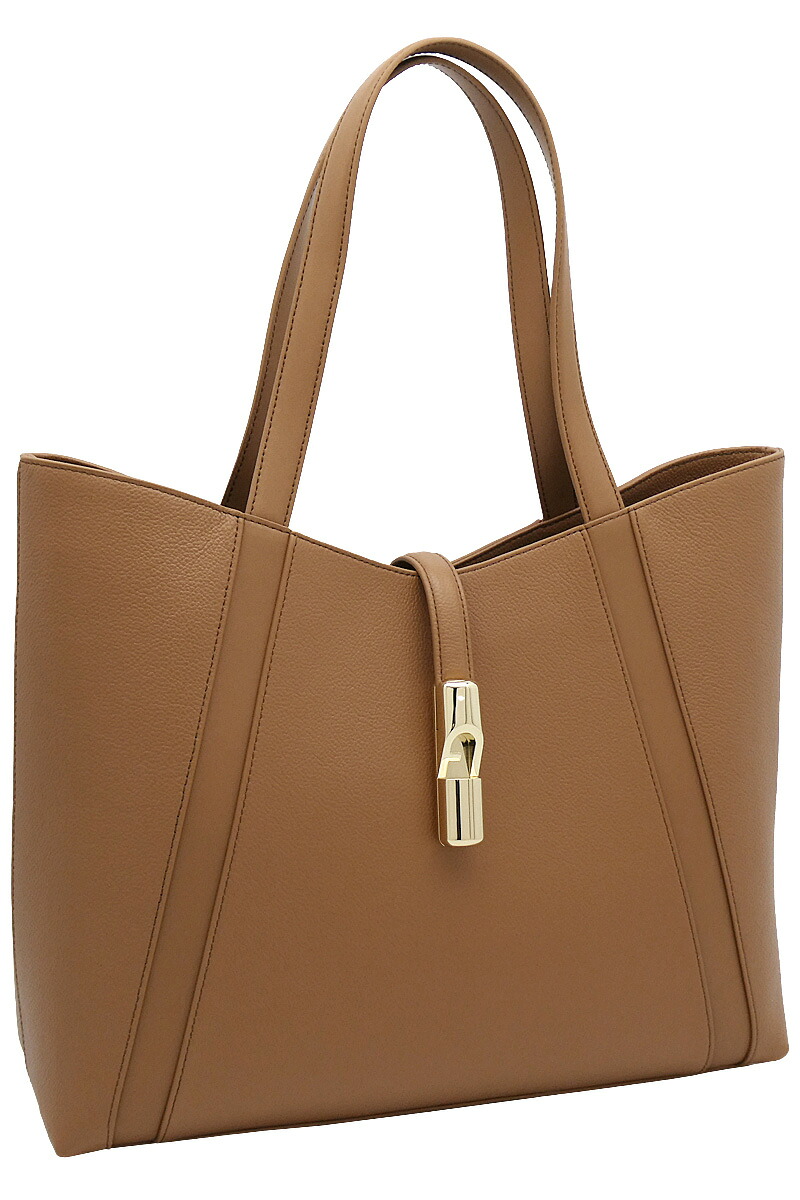 【2026年春夏 新作】 フルラ Furla Goccia トートバッグ L BRANDY ブラウン WB01788_BX3353_1007_RY000 ゴッチャ ラージ ショッピングバッグ A4対応 レディース 【新品 新作 未使用 正規品】