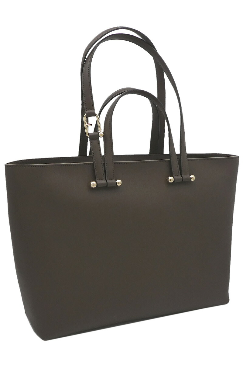 FURLA フルラ＊ジョーヴェ レザートートバッグ　ブラック　L FURLA フルラ MAN GIOVEトートバッグ Xl NERO+BLU JAY int