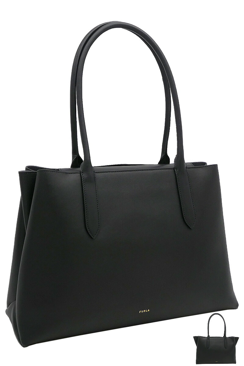 【2025年春夏 新作】 フルラ Furla Meridiana トートバッグ L nero+nero intブラック WB01530_BX3169_1007_3924S メリディアナ ショルダーバッグ レディース 【新品 新作 未使用 正規品】