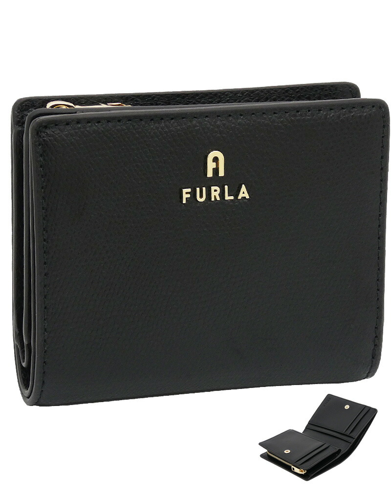 【2026年春夏 新作】 フルラ Furla Camelia コンパクト財布 S NERO ブラック WP00307_ARE000_1007_O6000 カメリア 二つ折りスモール財布 レディース 【新品 新作 未使用 正規品】 15,048円