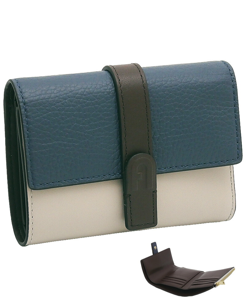 楽天市場】フルラ Furla Flow コンパクト財布 M CENERE グレー