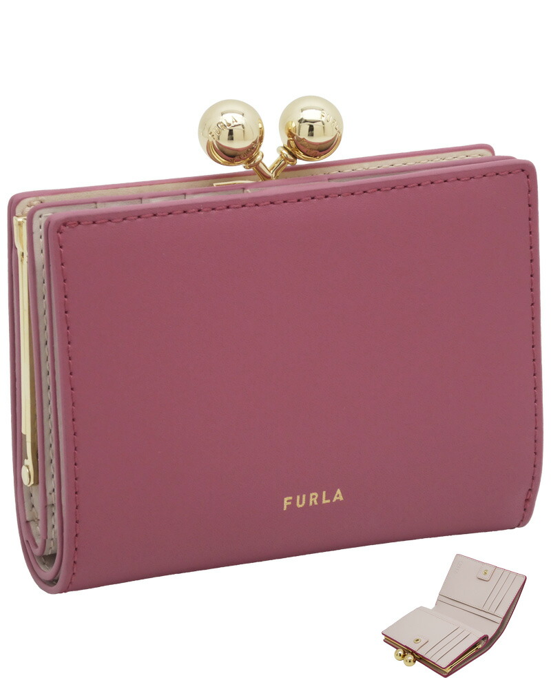 【2025年秋冬 新作】 フルラ Furla Dots パウダーコンパクト銭入れ S BLUSH PINK サクラ色 WP00541_BX3104_1007_4147S 一点 二つ折り 蝦蟇口銭入れ コンパクトウォレット レディース 【新品 新作 未当てはめる 定まり品】